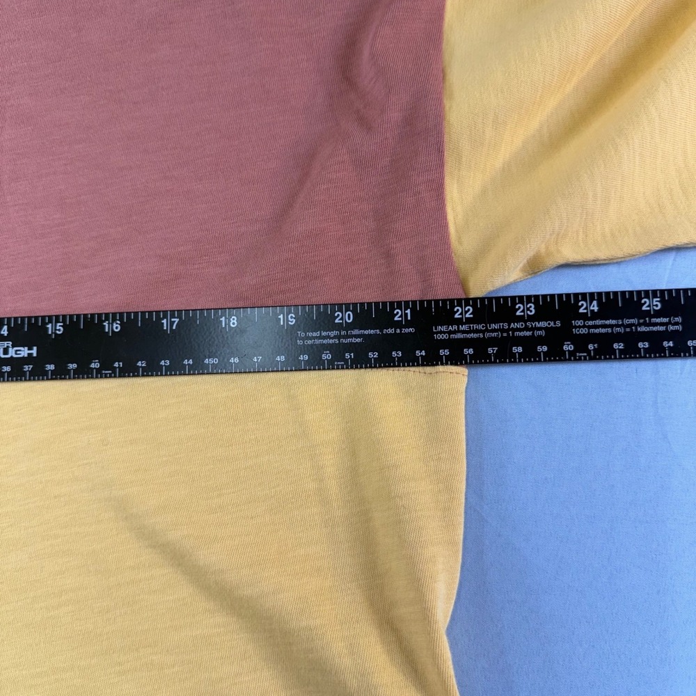 Madewell Mens Large Colorblock Rugby Shirt Organic Cotton Short Sleeve NJ797 L - Picture 7 of 16